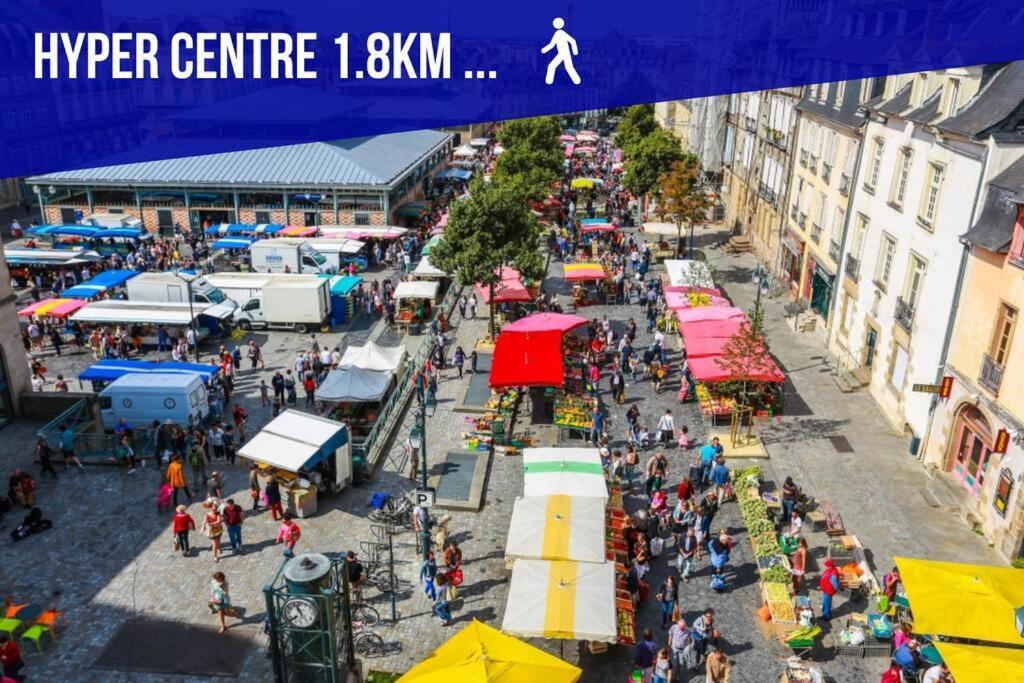 Auteuil • 4 Chambres • Wifi • Metro A 400M Rennes Exterior foto